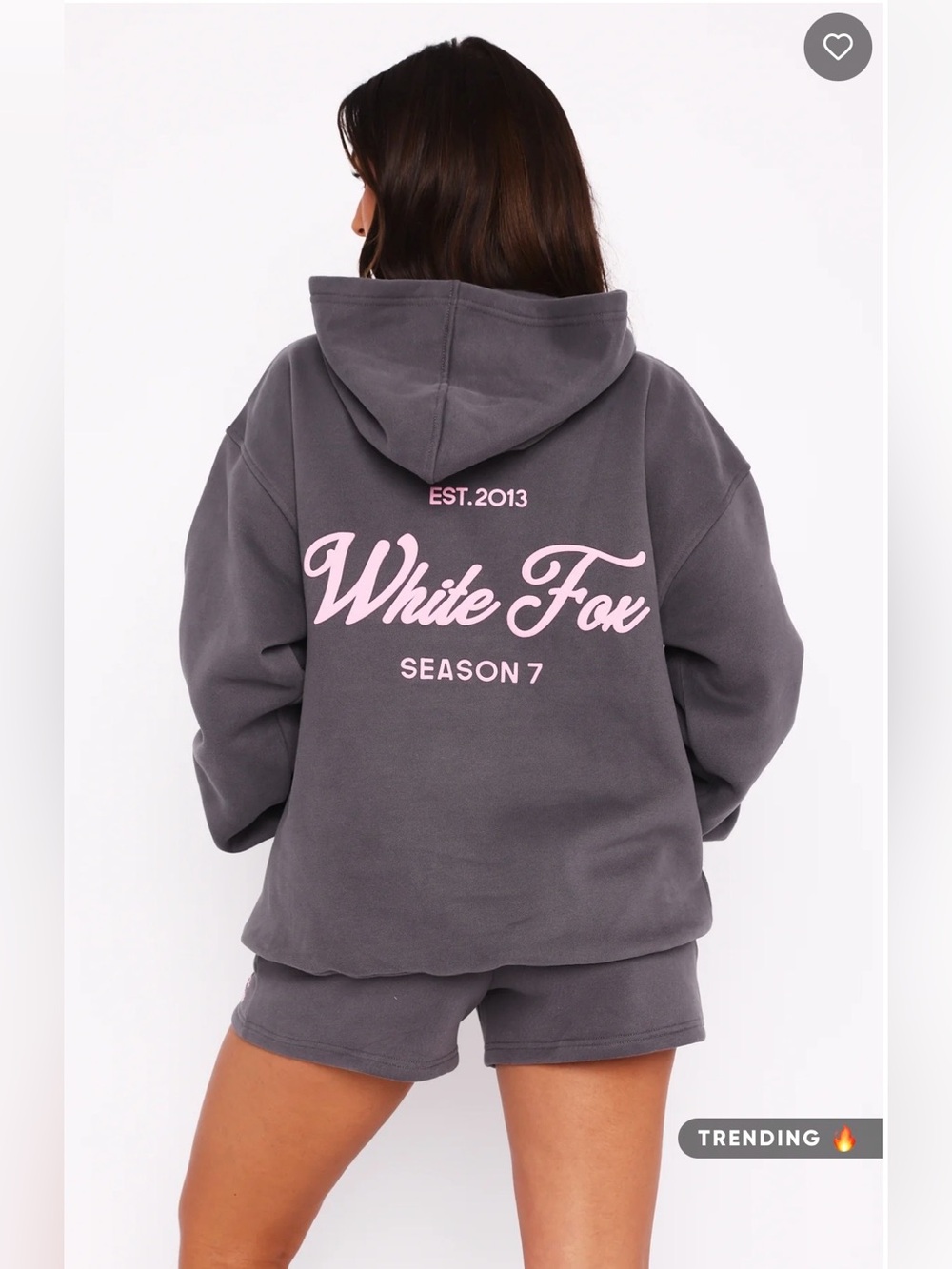 NEW White Fox Season 7 Oversized Monument Hoodie Sweatshirt Size M/ L